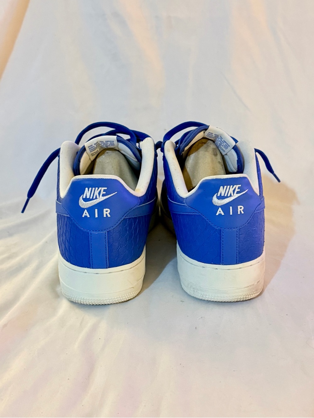 Rare Nike Air Force 1 ‘07 LV8 “Star Blue” Men’s Sneakers Size 14 - Picture 4 of 7